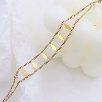 Double Layers Rhombus Bracelet
