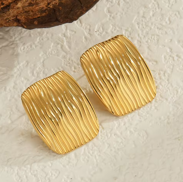 Geometric Square Earrings