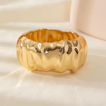Irregular Wrinkled Alloy Bracelet