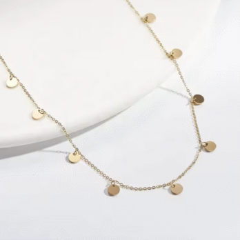 Small Disc Pendants Necklace