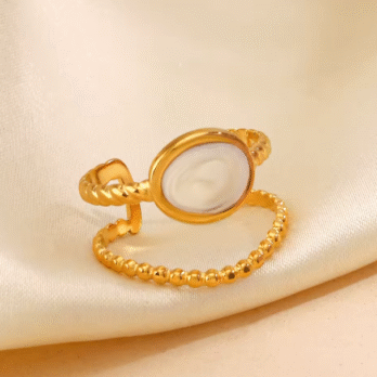 Oval Shape Open Ring