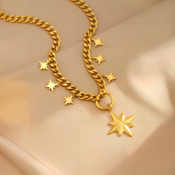 Gold Star Necklace